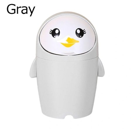 Skrivbordspapperskorg Pingvin Papperskorg GRÅ Grå