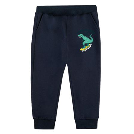 Pojkar Raka Ben Tecknad Träningsbyxor Dinosaur Print Baggy Pants