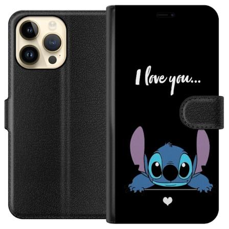 Apple iPhone 15 Pro Max Tegnebogsetui Stitch Jeg Elsker Dig