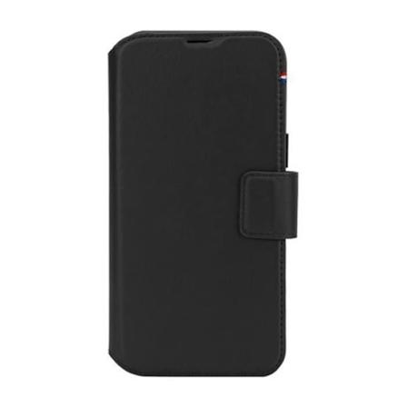 iPhone 16 Fodral Avkodat Läder MagSafe Kompatibel med korthållare Svart