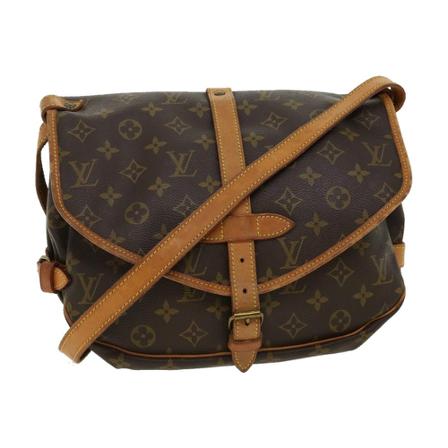 Louis Vuitton Vintage, Pre-owned Saumur 30 Monogram Messenger Bag Bruin, Dames, Maat:ONE Size