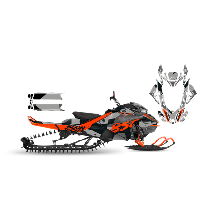 Tarrasarja SweTown Crynn Musta-Oranssi - Lynx Xtrim RE 3500 850 E-Tec 2018-2018