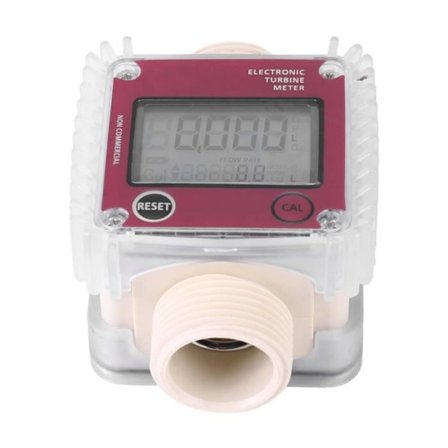 Turbinstrømningsmåler, 10-120L/MIN vannstrømningsmåler, digital diesel drivstoffstrømningsmåler