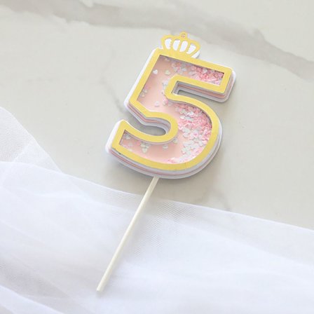 Cake Topper Grattis på födelsedagen 5 5
