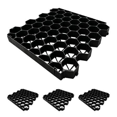 Plastgræsgitter til indkørsler og stier, nem installation