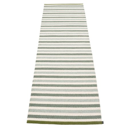 Pappelina Teo gulvteppe 70 cm x 240 cm, sage/army/vanilla