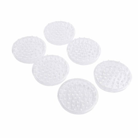 6 stk. piggete teppebeskytterkopper møbelhjulkopper runde teppebeskyttere sklisikre teppebeskyttere, beskytter tepper mot bulker egnet for