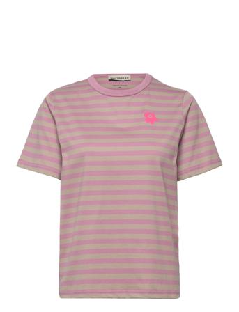 Tasaraita Relaxed Shortsleeve T-shirts & Tops Short-sleeved Multi/mönstrad Marimekko