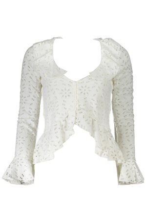 Desigual Camicia Maniche Lunghe Donna Bianco