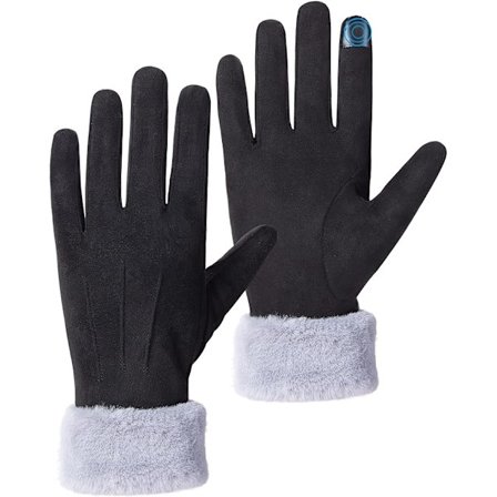 Naisten talvihanskat, kylmää hylkivät kosketusnäytölliset lämpöhansikkaat, mukavat lämpimät hanskat