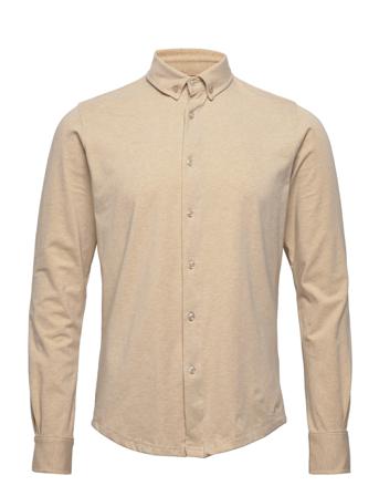 Hudson Stretch Shirt L/S Beige Clean Cut Copenhagen