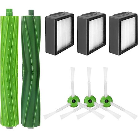 Reservdelar Kompatibla Med Roomba I7 I7 + / I7 Plus E5 E6 E7, Robot Reservdelar Tillbehör Med 3 Filter, 3 Sidoborstar, 1 Huvudborste