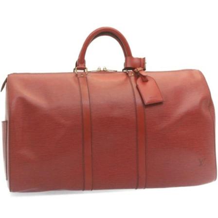Louis Vuitton Vintage, Pre-owned Keepall 50 Rood, Dames, Maat:ONE Size