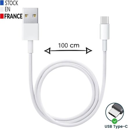 USB Typ C-kabel för Cubot J10 - Snabbladdning-synkroniserad dataöverföring - 1 meter kabel
