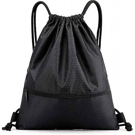 Vattentät dragsko ryggsäck - Stor kapacitet dragkedja gym väska dragsko sportväska vattentät justerbar dragsko ryggsäck gym