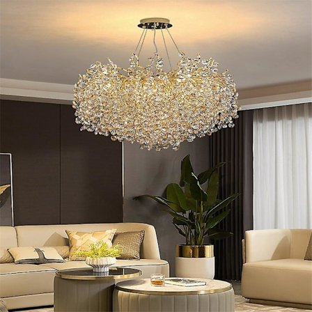 60cm Unik Design Lysekrone Aluminium Led Nordisk Stil