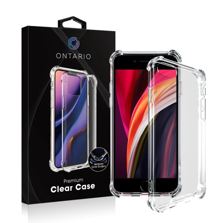 Ontario baksidedeksel for iPhone SE (2. gen.) PC+TPU, gjennomsiktig
