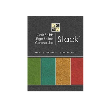 4 st/förp kork ark 30 x 15 cm 4 färger