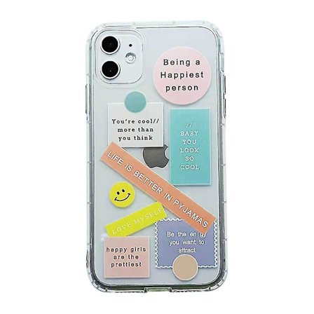 Mobilskal, mjukt kristalltransparent ultratunt halkfritt mobilskal lämpligt för Iphone 6/6s, Iphone 12 Pro Max stöttåligt mobilskal