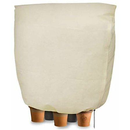 Övervintringsskydd för växter, 80 g/m² fleece vintertäckning frostskydd för krukväxter och rosor (240 x 200 cm)