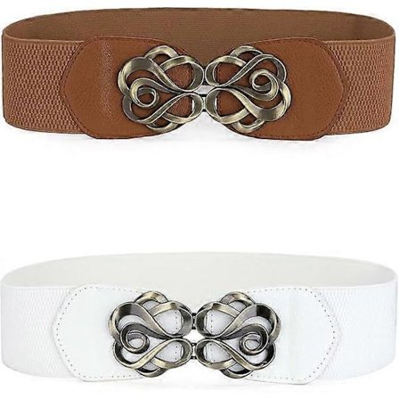 Elastiske Damebelter Metall Låsspenne Stretch Bel_ma