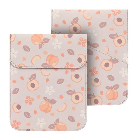 Etui til 6,8" E-læsercover med magnetlukning (abrikos)