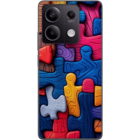 Yhteensopiva Puhelinkuori Xiaomi Xiaomi Redmi Note 13 Leikkisä kuvitus Stitchin kanssa vaaleanpunaisissa omenoissa pehmeässä pastellidesignissa, jo