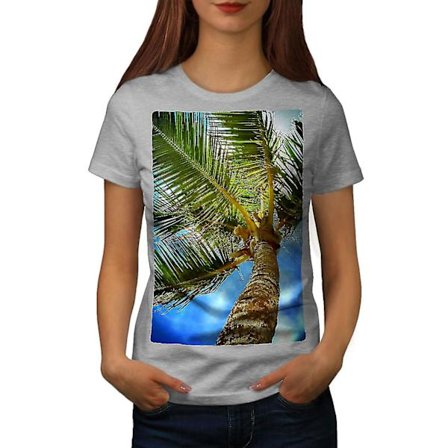 Beach Palm Tropic T-shirt för kvinnor