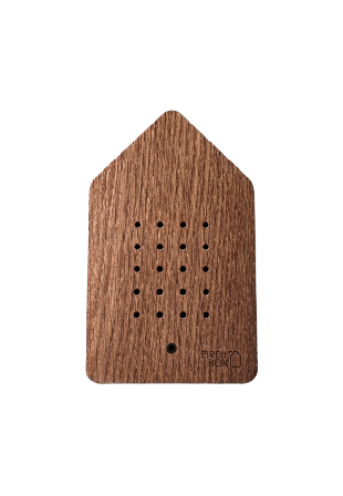 Relaxound Birdybox Speldosa Fågelkvitter Mörk Ek Högtalare Brun