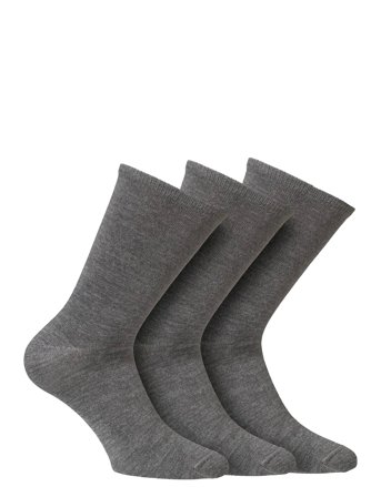Knitted Merino Socks In 3-Pack Grey Alpacasocks&Co