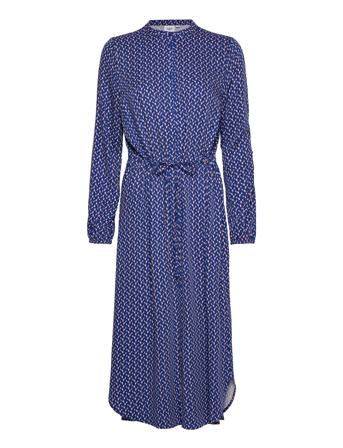 Ilgasz Dress Knelang Kjole Blå Saint Tropez*Betinget Tilbud