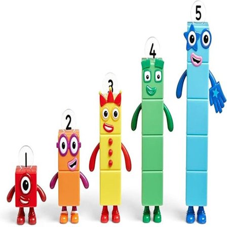 Learning Resources Numberblocks Venner En til Fem, Offisielle Samleleker, Inkluderer Numberblocks En, To, Tre, Fire og Fem