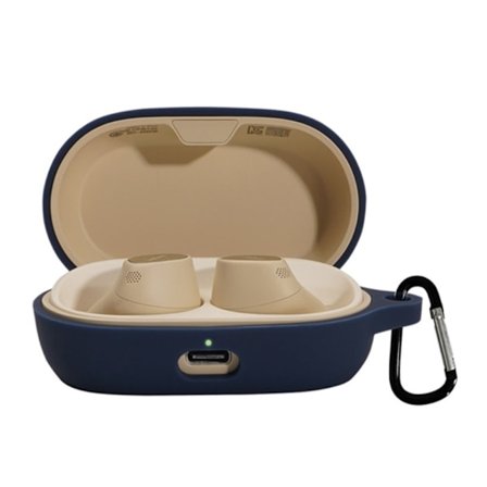 Jabra Elite 7 / 7 Pro silikoneopladningsetui - Midnatsblå