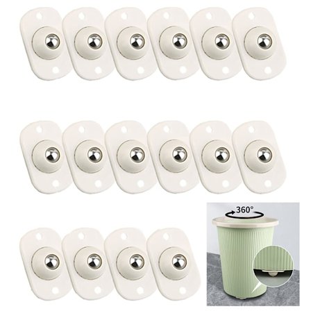 16 kpl itseliimautuvia mini-pyöröpyöriä, 360° pyörivä pallopyörä