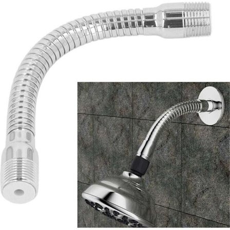 Justerbar dusjarmforlenger, svingbar dusjarm for bad