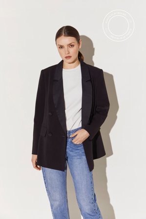 Malina - Flora blazer - XS - Black