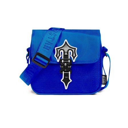 Postman Unisex Bag Fashion Messenger Oxford Cloth Hip Hop Black Square blå