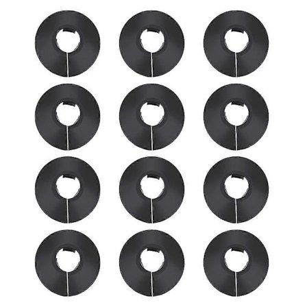 12 stk. rørdæksel dekoration vandrør vægdæksel plastik radiatorrørdæksel