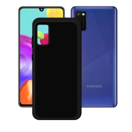 MY Case för Samsung Galaxy A41 (6,1"), Anti-fall Case Cover TPU Silikon Skyddande Svart Skal Present.