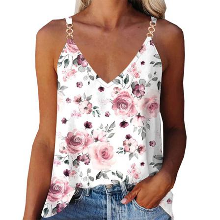 Dam Ärmlös Cami S V-hals Camisole