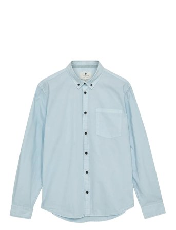 Anerkjendt Akkonrad L/S Poplin Shirt Noos - Blue - L