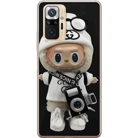 Yhteensopiva Puhelinkuori Xiaomi Xiaomi Redmi Note 10 Pro Tyylikäs muotoilijafiguuri kameralla ja katutyyliä, leikkisä keräilyfiguuri trendikkää
