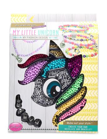 Pärlset Unicorn 33,7 X 24,7 X 4,8 Cm Toys Creativity Drawing & Crafts Craft Pearls Monivärinen/Kuvioitu Suntoy