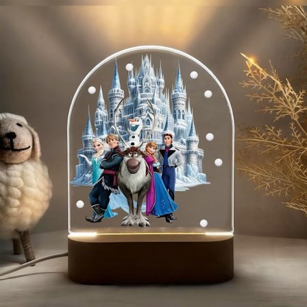 Frost Natlampe: Elsa & Anna Børneværelsesindretning