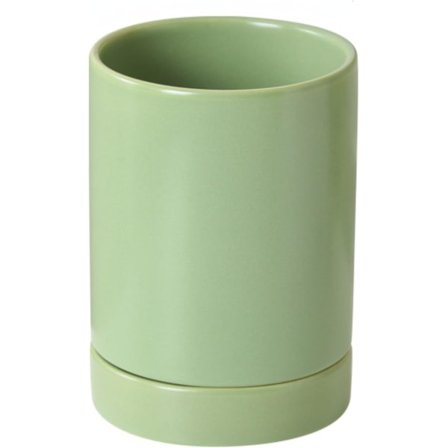 Redskapsholder for kjøkkenbenk, kjøkkenredskapsholder i keramikk for kjøkken (grønn, 1-pakning)