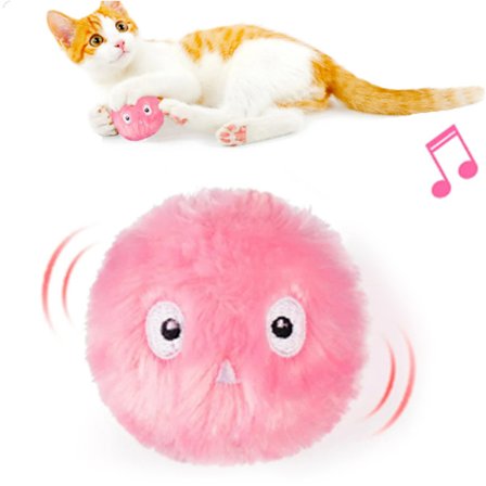 Smart Interaktiv Boll Kattmynta Katt Leksaker Husdjur Leksak Katt Kvittrande Rörlig Plysch Leksak