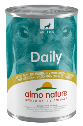 Almo Nature Daily Menù Cibo Umido Tacchino Per Cani Adulti