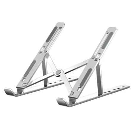 Bærbar stativ i aluminiumlegering, sølv, sammenleggbar