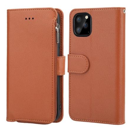 TG iPhone 11 Pro Max - Stilig Smart Lommebokveske Brun