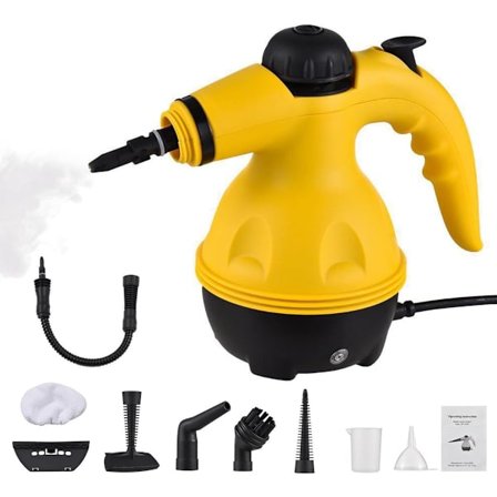 Bærbar Håndholdt Damprenser med 360° Roterende Dyse – Multifunktionel Dampmaskine til Hjem, Møbler & Bil, 212°F Damp til Fedt & Snavs